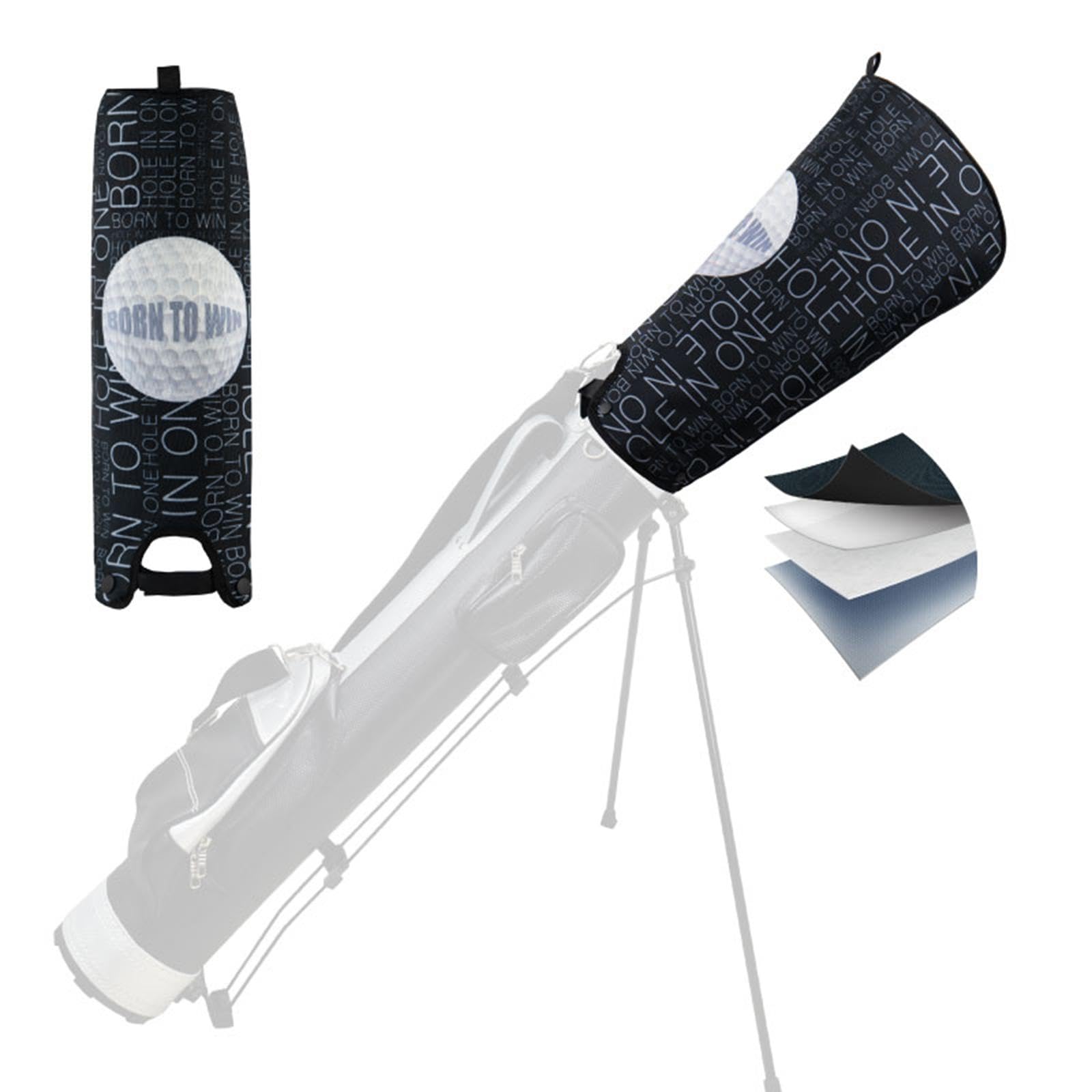 Funda Impermeable para Bolsa de Golf, Cubierta Plegable para Palos de Golf de Práctica, Campo de Prácticas