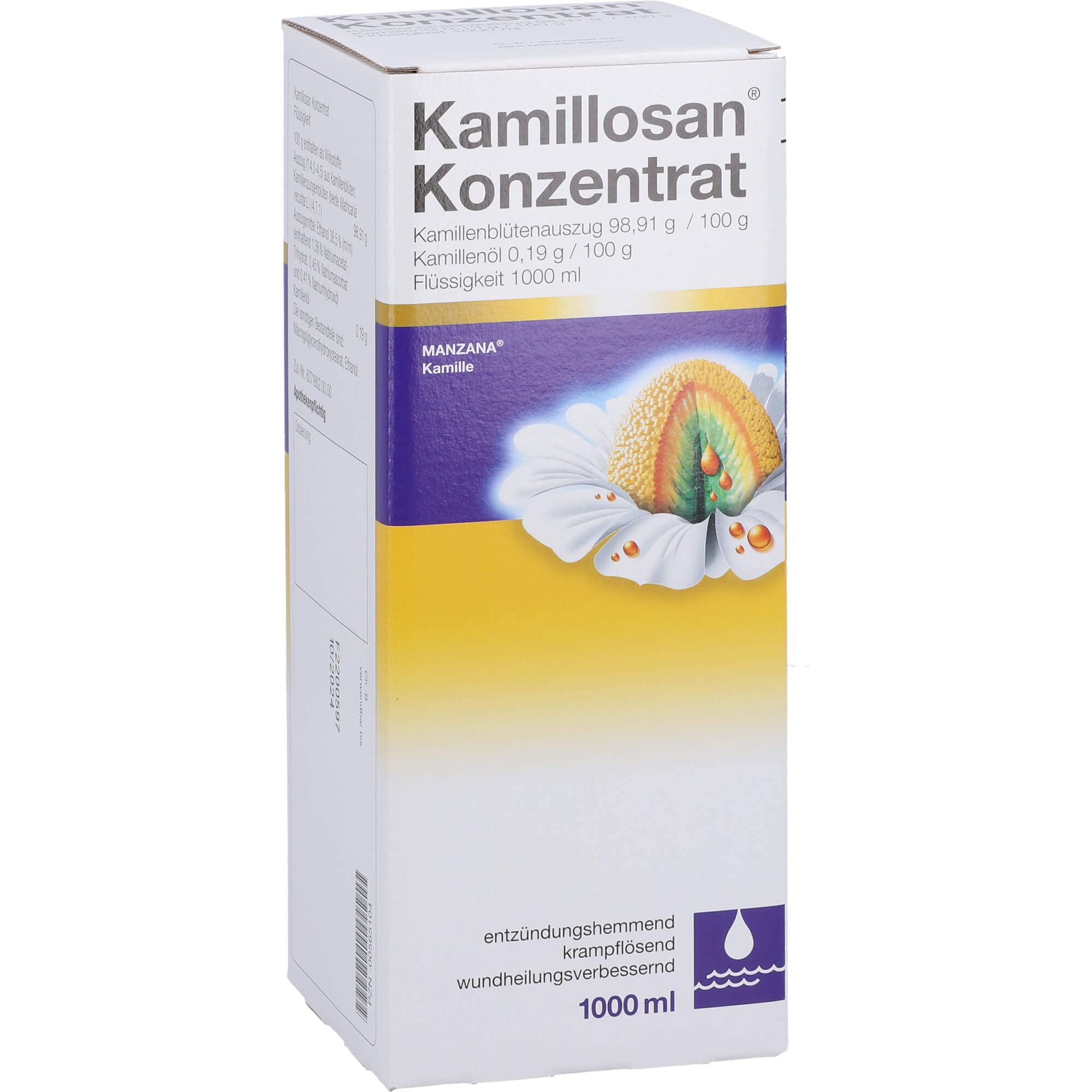 Kamillosan Konzentrat: Arzneimittel mit Kamillenblüten-Auszug für Sitzbad, Mundspülung, Inhalationslösung, Umschläge und zur Einnahme