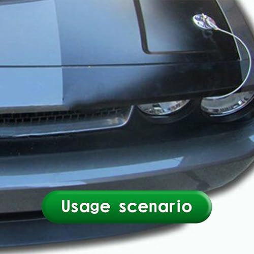 Miniatura 5 de Pack-2 Pasadores de capó de motor de automóvil, kit de clip de bloqueo de capó extraíble, reemplazo de bloqueo de capó delantero, accesorio