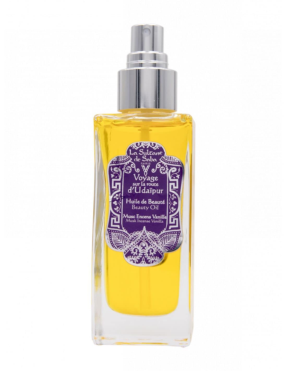 La Sultane de Saba - Huile de beauté Voyage sur la route d'Udaïpur - Musc Encens Vanille - 200ml