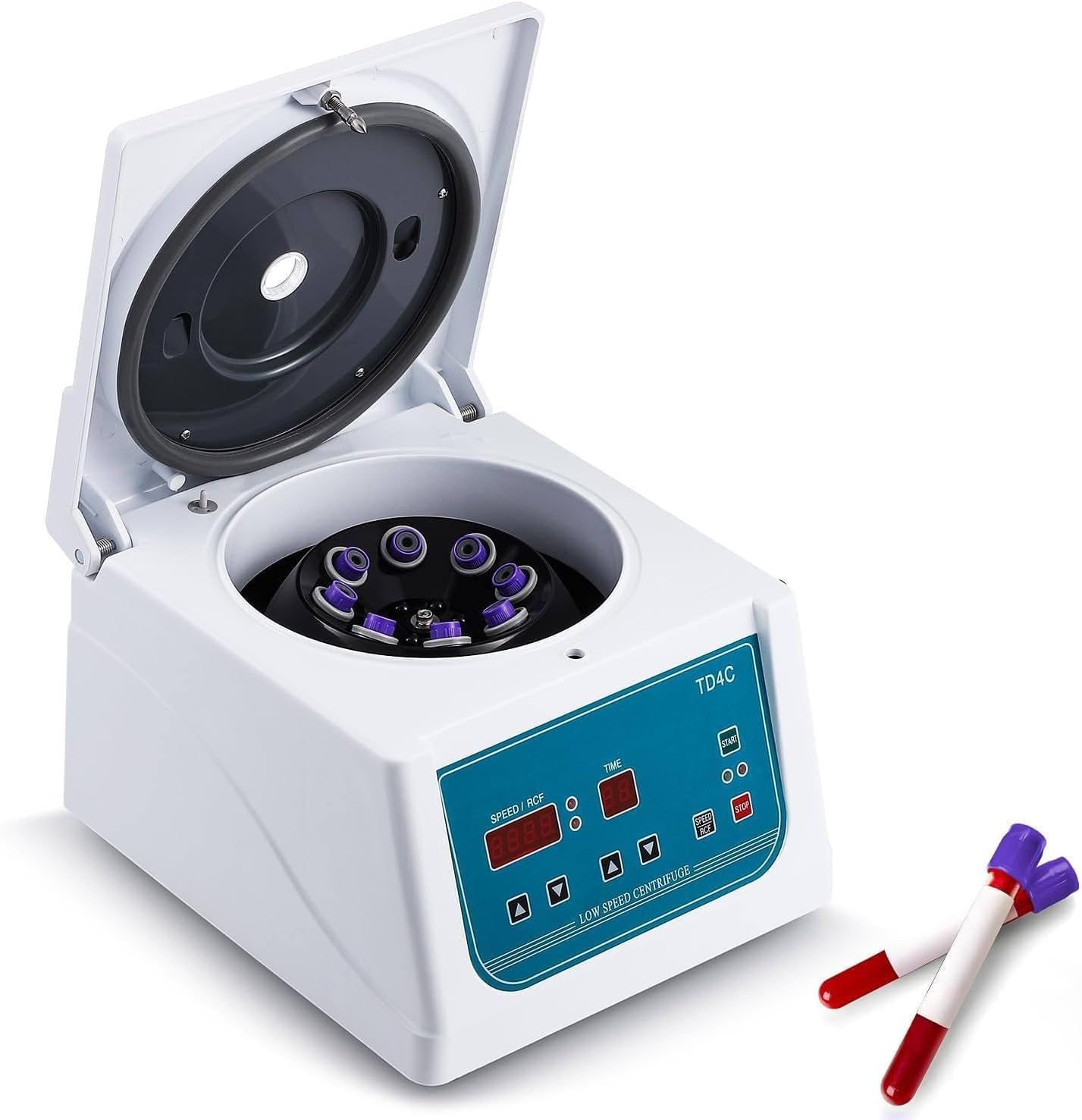 Electric Lab Benchtop Centrifuge TD4C, Digital Desktop Low Speed Centrifuge Machine 4000RPM with Adjustable Timer, PRP Serum Plasma Separator 8×15ml Tubes for Laboratory and Beauty Clinic