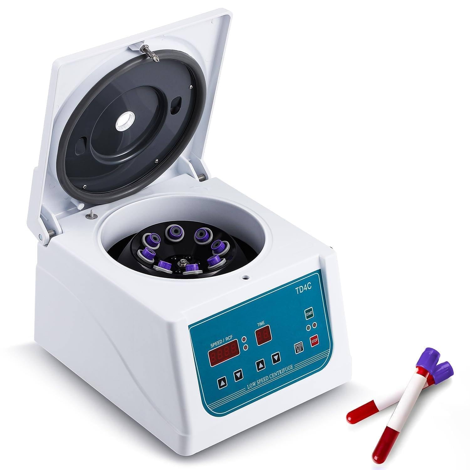 Benchtop Centrifuge, Digital Low Speed Machine 4000RPM with Adjustable Timer, PRP Serum Plasma Separator for 8x15ml Tubes