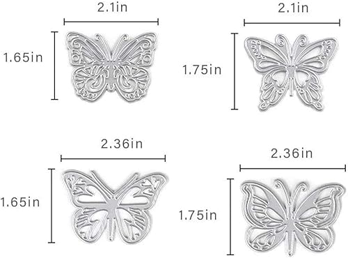 Miniatura 3 de Troqueles de corte de metal con diseño de mariposa y flor en Y para plantillas de plantillas para álbumes de recortes, álbumes de recortes,