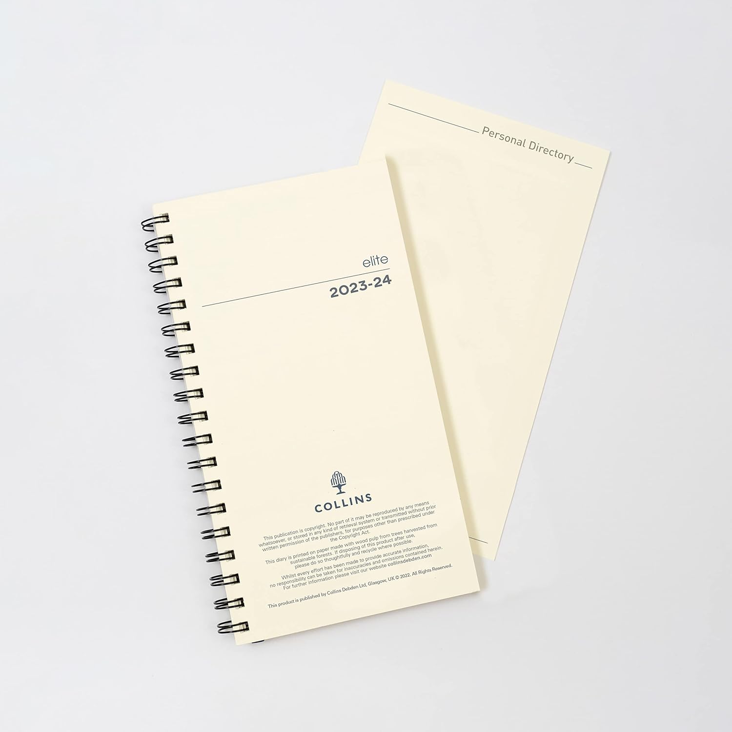 Collins Elite Academic 2023-24 Pocket Week to View Mid Year Diary Refill School, College or University Term Journal - July 2023 to July 2024-1165MR-2324 Cream