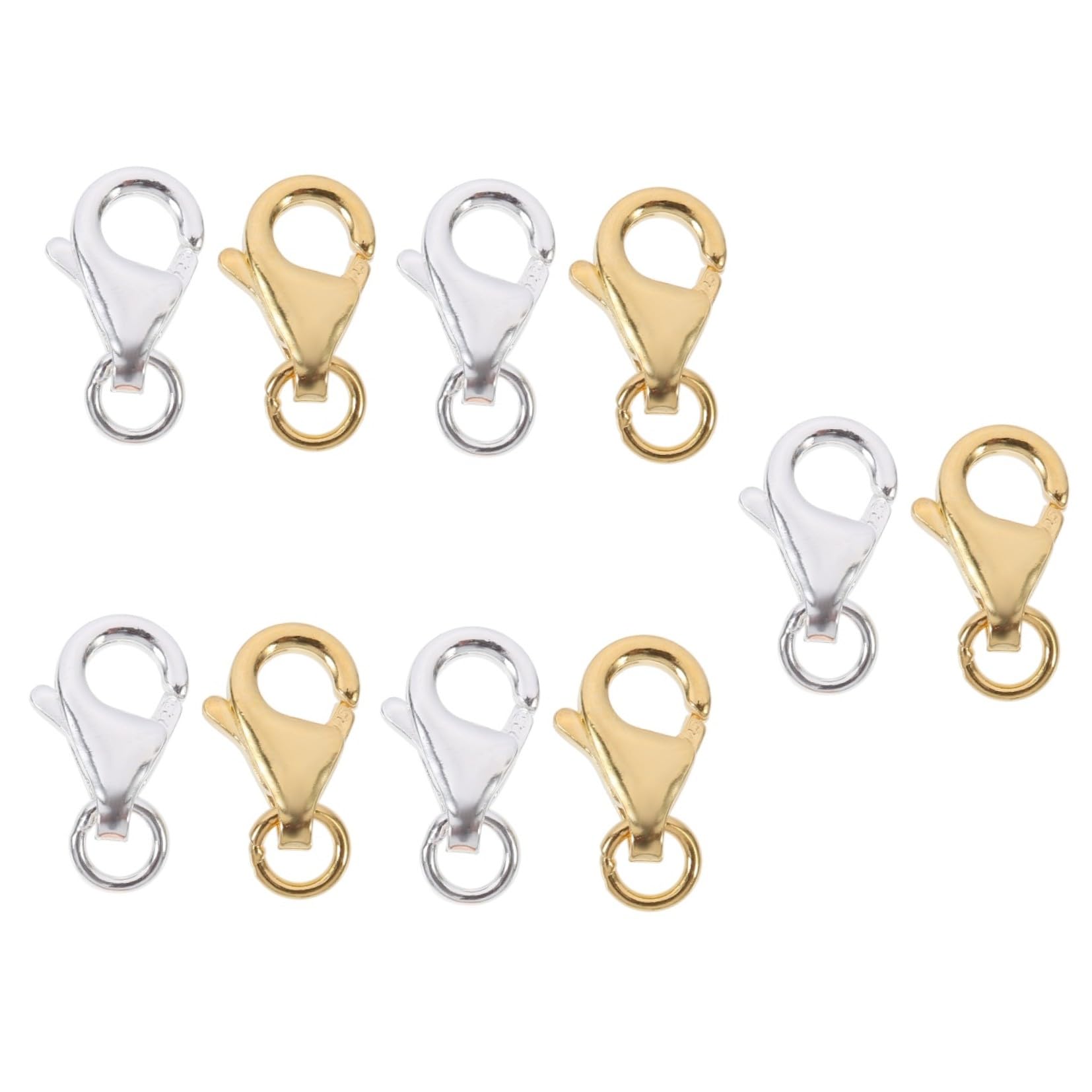 ARTIBETTER 10 Set Fermagli per Gioielli e Chiusure per Collane e Bracciali Accessori per Fai da Te e Creazioni Artigianali Materiali per Unici Progetti Diy