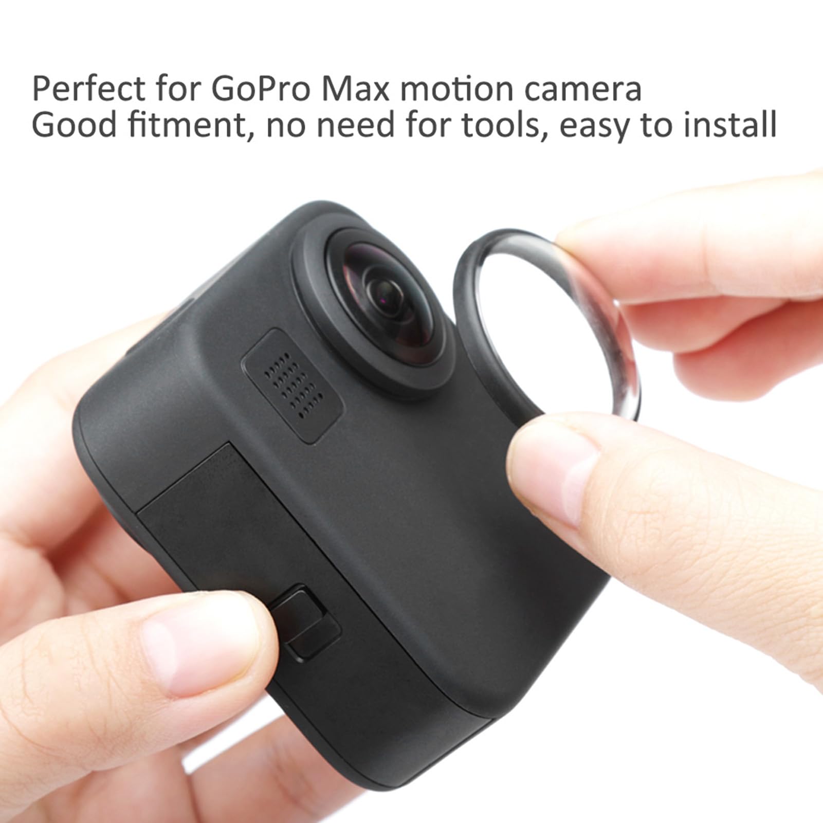 Kit protezione per lenti da 2 pc per Go Pro Max Sports Camera Protector Kit Go Pro Scratch Proof Camera Accessori per lo strumento per lenti adesivi massimi