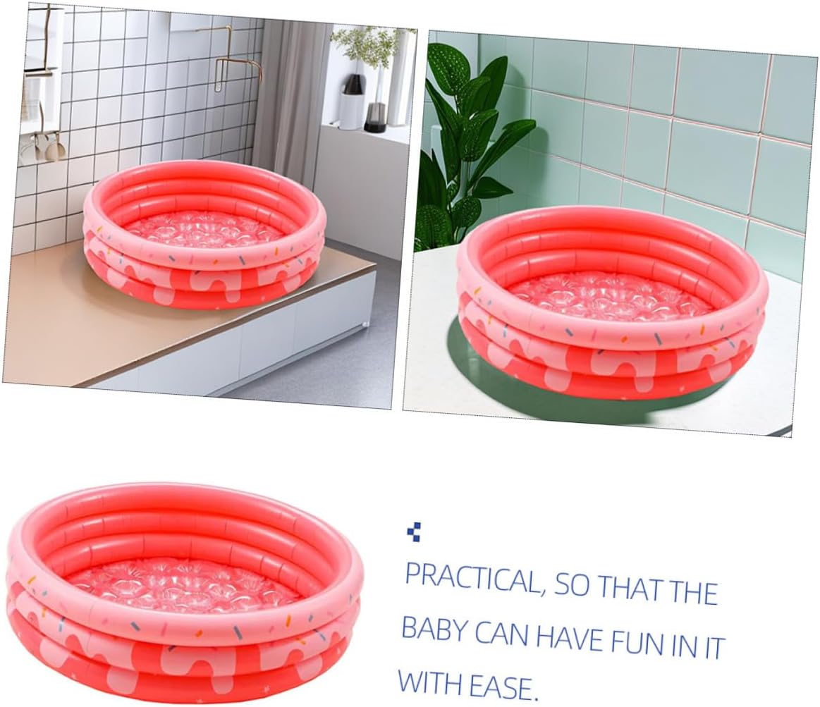 DOITOOL Inflatable Round Swimming Pool PVC Pool for Outdoor Garden Indoor Use Easy to Inflate and Deflate Summer Water Fun