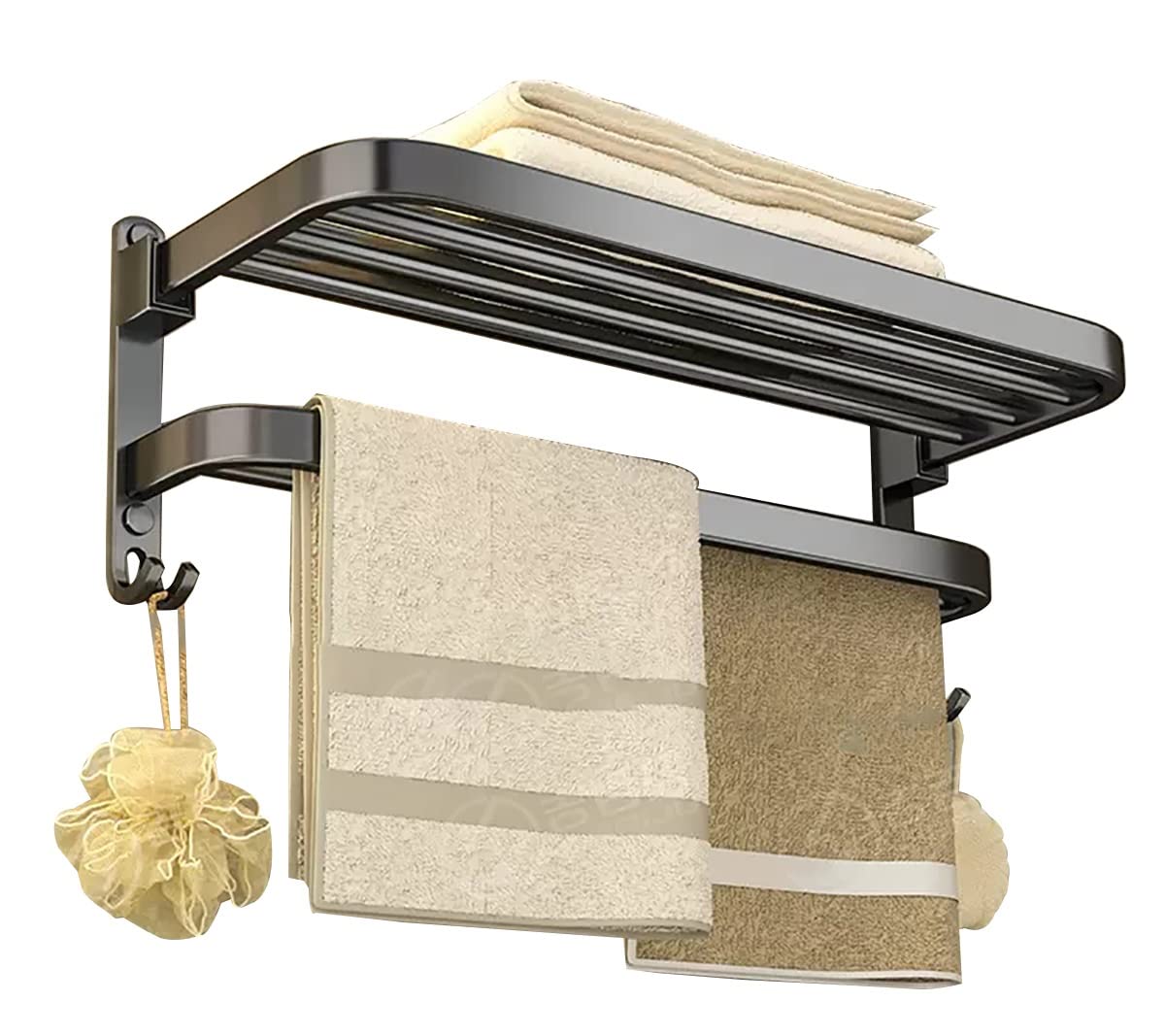 Porte-serviette de montage mural LWX pour créer une ambiance spa relaxante à la maison