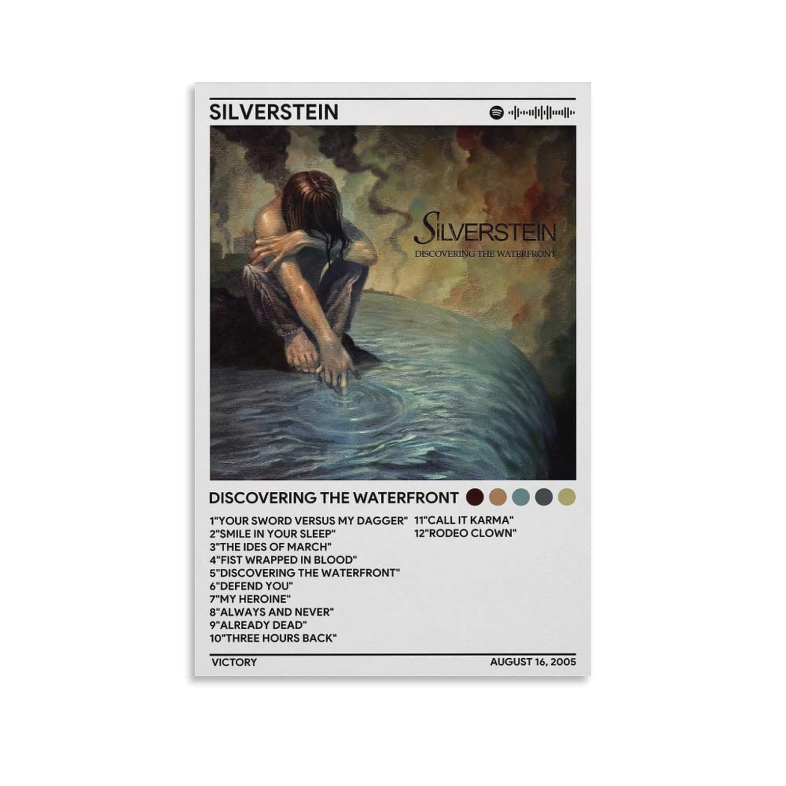 Silverstein - Discovering The Waterfront Canvas Poster Decoração
