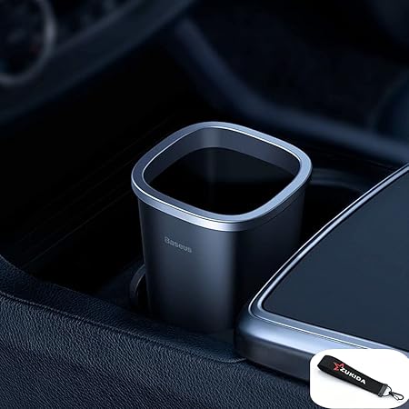 Amazon Zukida 車用ゴミ箱 車載ボトル型ゴミ箱 フタ付き 簡単開閉 デスクも適用 ダストボックス カップホルダー ドリンクホルダー ドアポケット コンソールボックス 対応 ゴミ袋90枚贈呈 ブラック 車用ゴミ箱 車 バイク