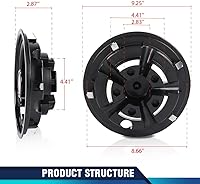 Vista 4 de PIT66 Fundas para ruedas de carrito de golf de 8 pulgadas compatibles con carritos de golf Ezgo, Yamaha y Club Car