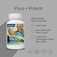 Vista 5 de 1 paquete de Prostate Miracle® Advanced Formula: con 600 mg de beta sitoserol al 80%, derivado de pino (sin soja, sin OGM)