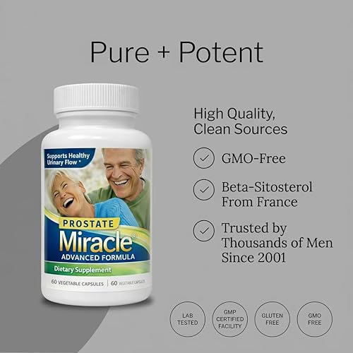 Miniatura 5 de 1 paquete de Prostate Miracle® Advanced Formula: con 600 mg de beta sitoserol al 80%, derivado de pino (sin soja, sin OGM)