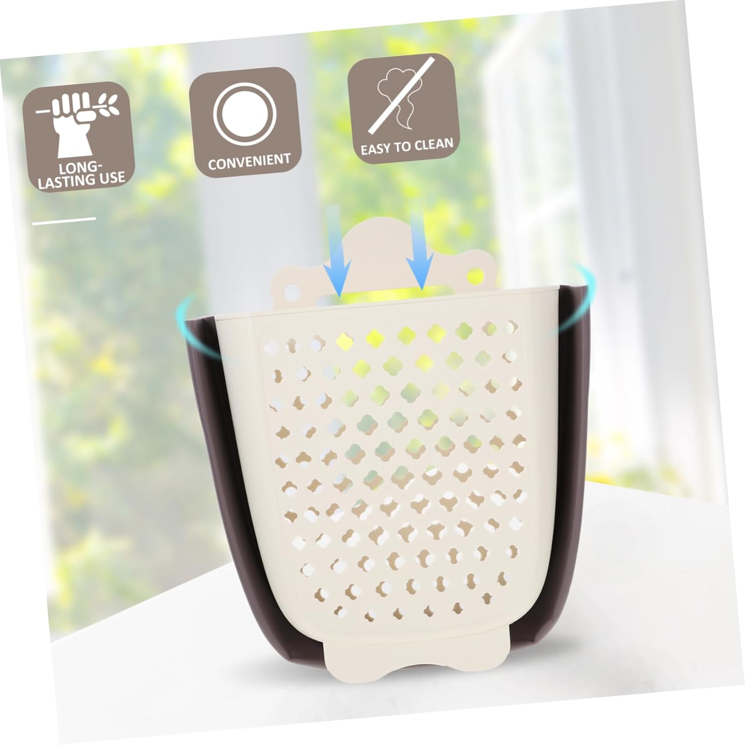 Wall Mounted Laundry Basket with Handle Large Capacity Clothes Hamper for Bathroom and Bedroom Space Saving Laundry Hamper for Home Nursery and Apartments