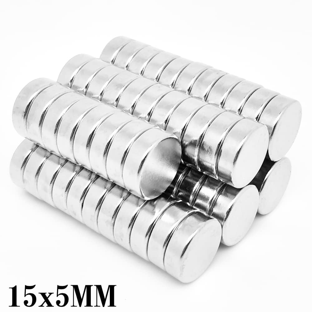 20PCS 15x5mm Thin Magnet 15mmX5mm Permanent Magnet disc Magnetic Round Refrigerator Magnets, Fridge, Office, Whiteboard Magnets for Crafts,Office, Kitchen — Amazon image 3