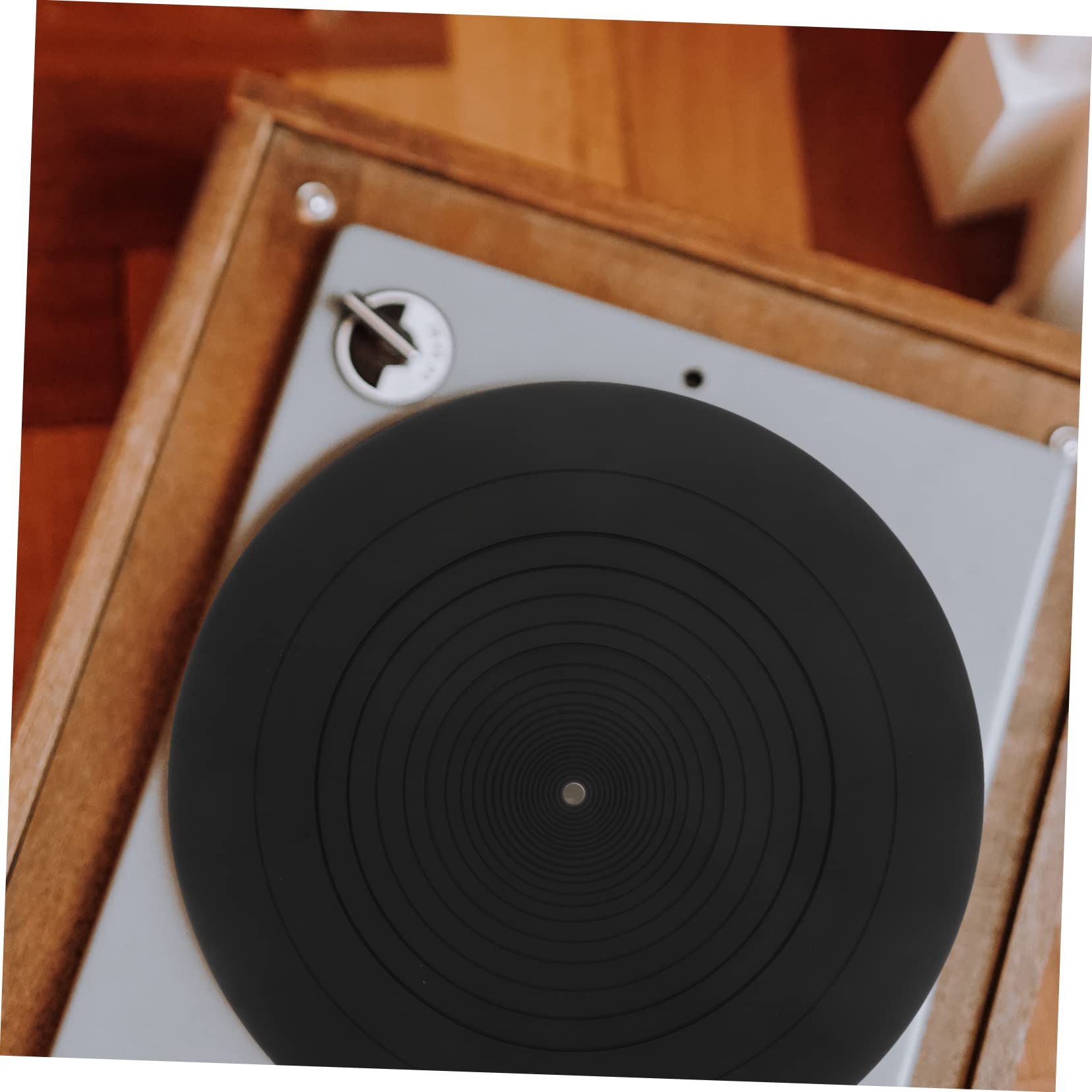 Alfombrilla para Tocadiscos de Vinilo Almohadilla Protectora de Silicona AntiéStatica Grosor Gel de Sílice para Discos Limpios el de Usar Diámetro 295 Mm