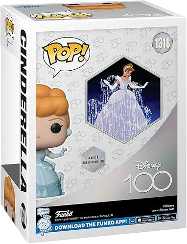 Miniatura 3 de Funko Pop! Disney: Disney 100 - Cenicienta - Figura de vinilo coleccionable - Idea de regalo - Producto oficial - para niños y adultos - fanáticos