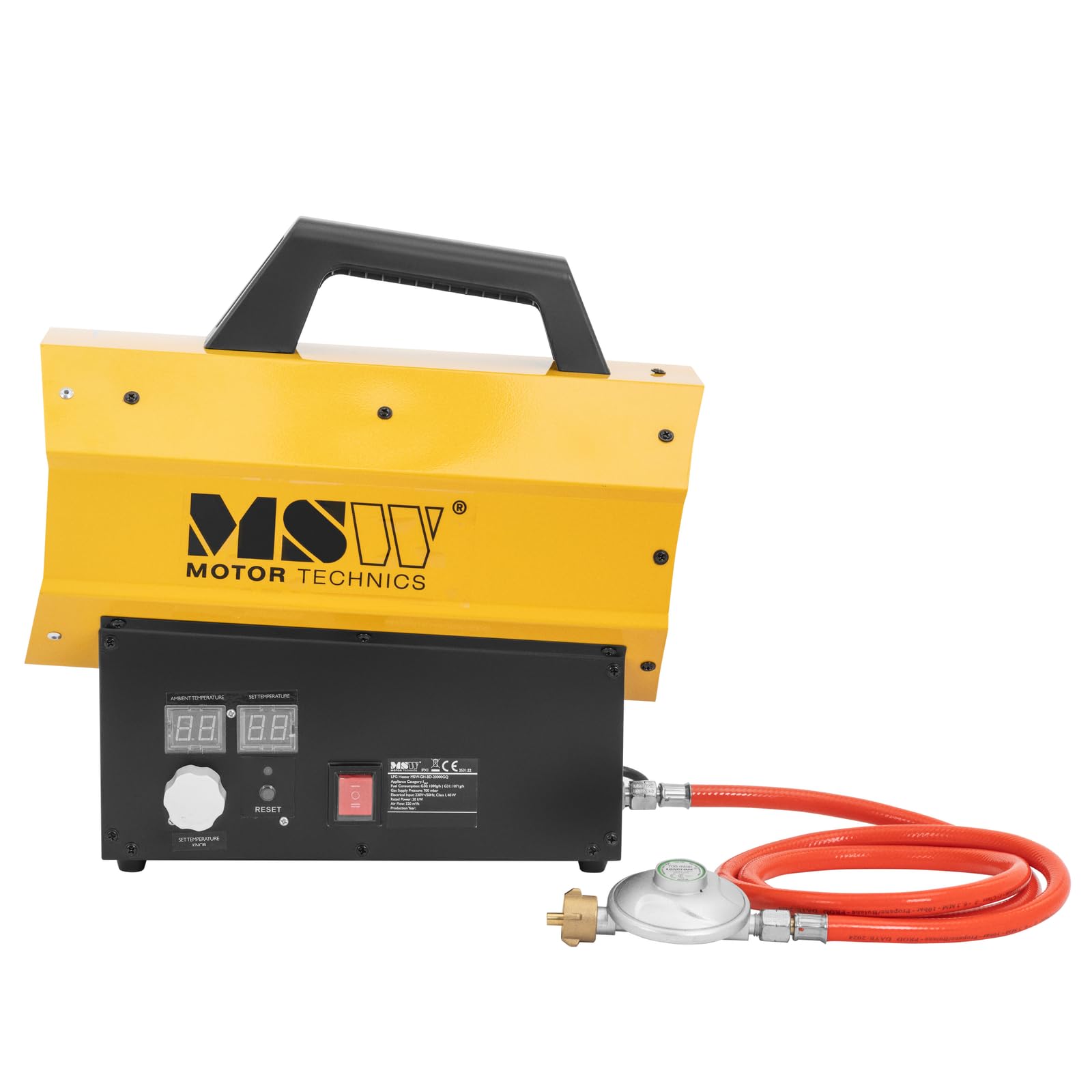 MSW Gasheizer 20 kW 160 m² Gasstrahler Gas Heizgebläse Zeltheizung Gas