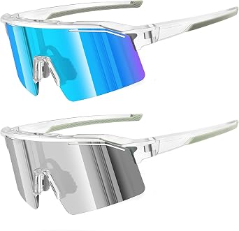 Polarized Sports Sunglasses for Men Women Unbreakable UV400 Protection Goggles Cycling Baseball Running Glasses