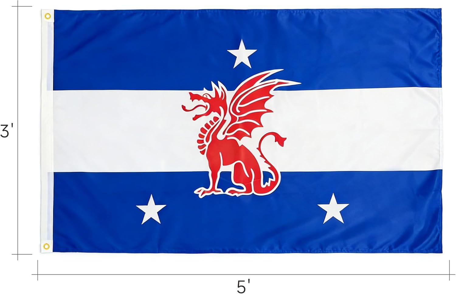 King Greek Beta Theta Pi Flag Official Fraternity,Brass Grommets & Double Stitch,Polyester Banner Wall Decor for Outdoor Indoor Decoration,3x5 Feet