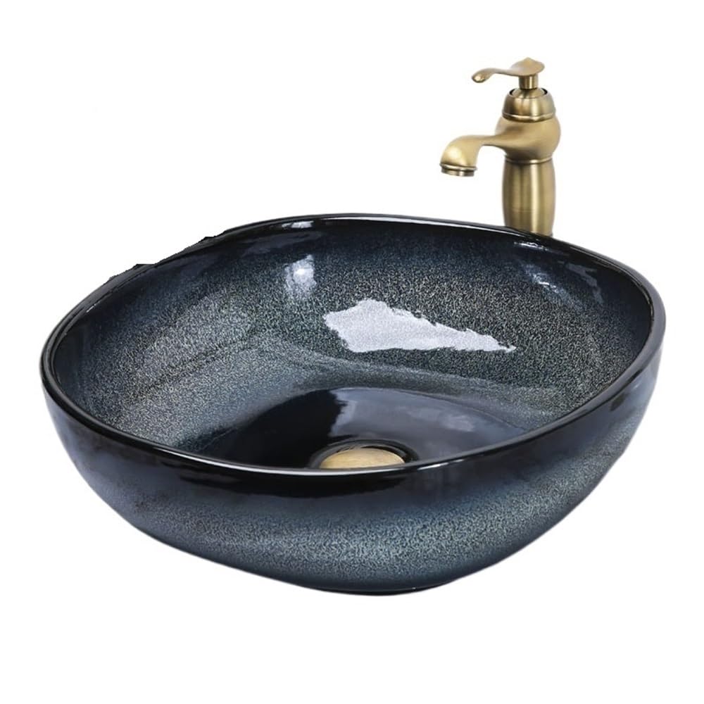 Umywalka łazienkowa ceramiczna umywalka łazienkowa na małe balkony, mieszkanie, umywalka nablatowa umywalka