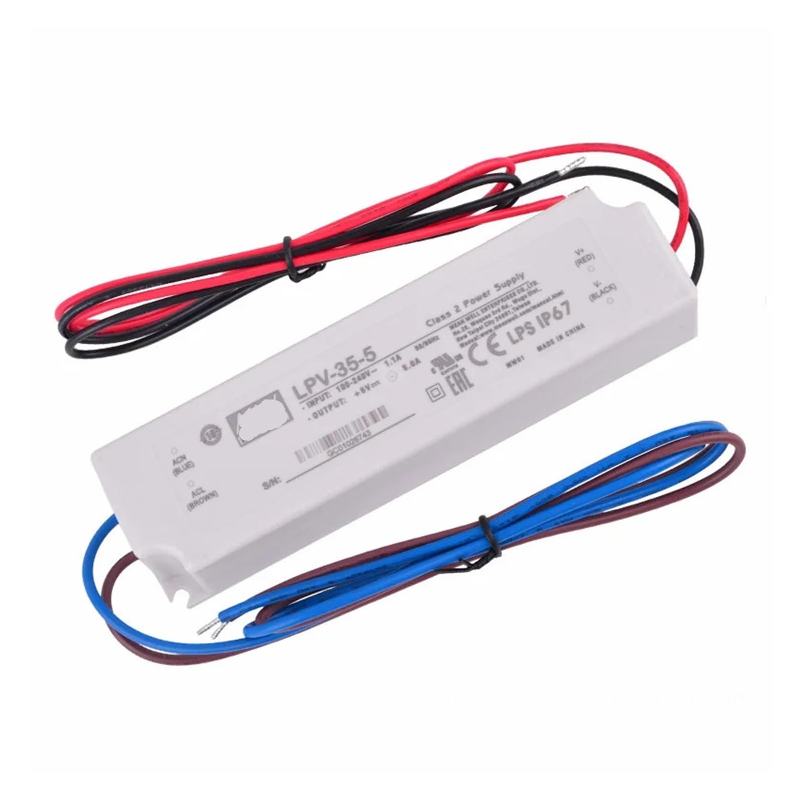 LPV-35-24 36W Single Output Switching Power Supply LPV-35 24V 1.5A