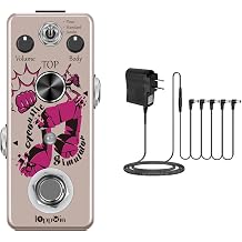 Acoustic Guitar Simulator Pedal & IOppWin DC 9V Guitar Pedal Power Supply Adapter - 0.5A 5-Way Daisy Chain