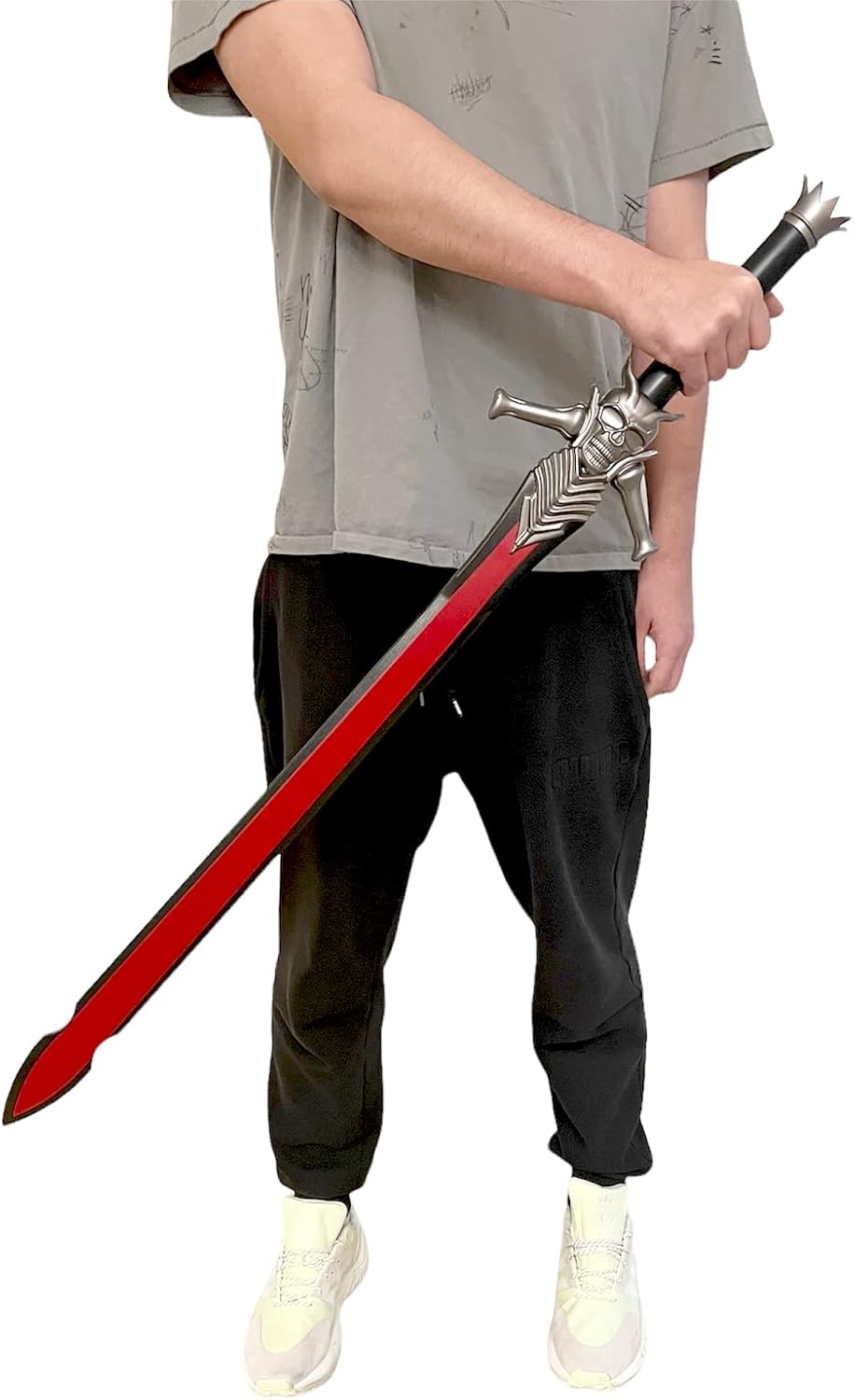 41 Inch Fantasy Foam Devil Cry Sword Dante Rebellion Nero Skull Blood Cosplay Prop LARP 1:1 Replica Costume Halloween