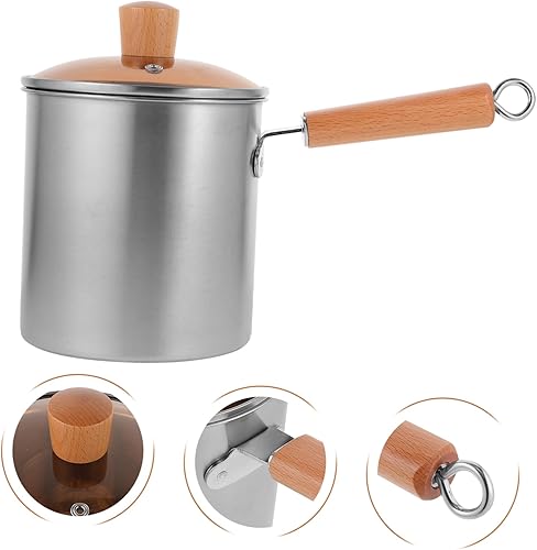 Miniatura 8 de Freidora pequeña pequeña olla de acero inoxidable para cocinar en casa