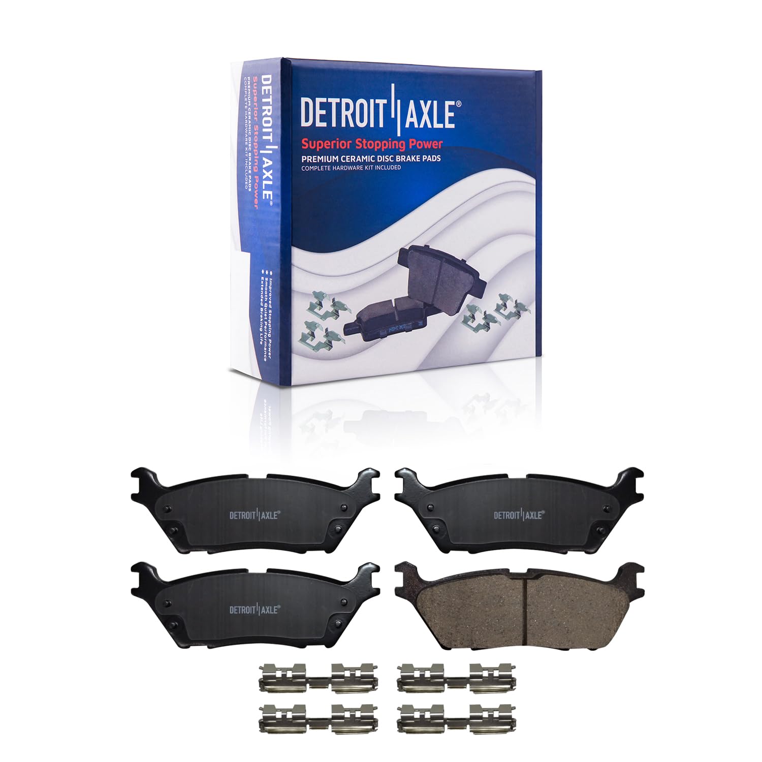 Detroit Axle Rear Ceramic Brake Pads