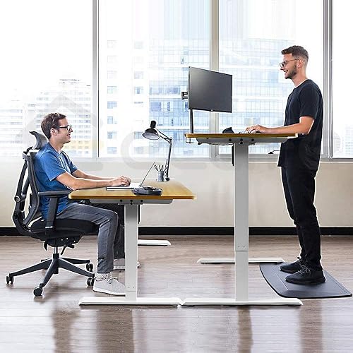 Miniatura 7 de LUCKWIND Marco de escritorio eléctrico de pie  Altura ajustable 4 controlador de memoria de un solo motor sentado vertical para oficina en casa