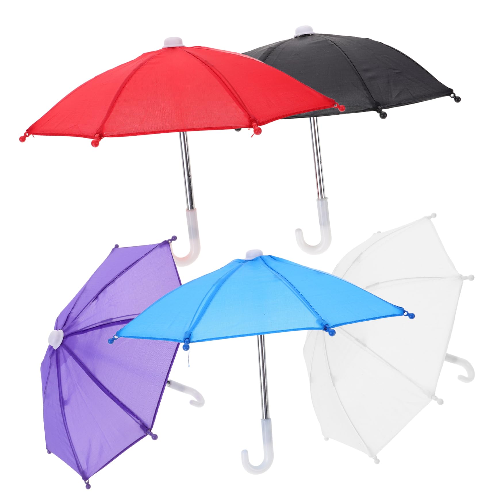 Amazon.co.jp: MUCKLILY ドールハウスミニ傘 18インチミニチュア雨傘 5