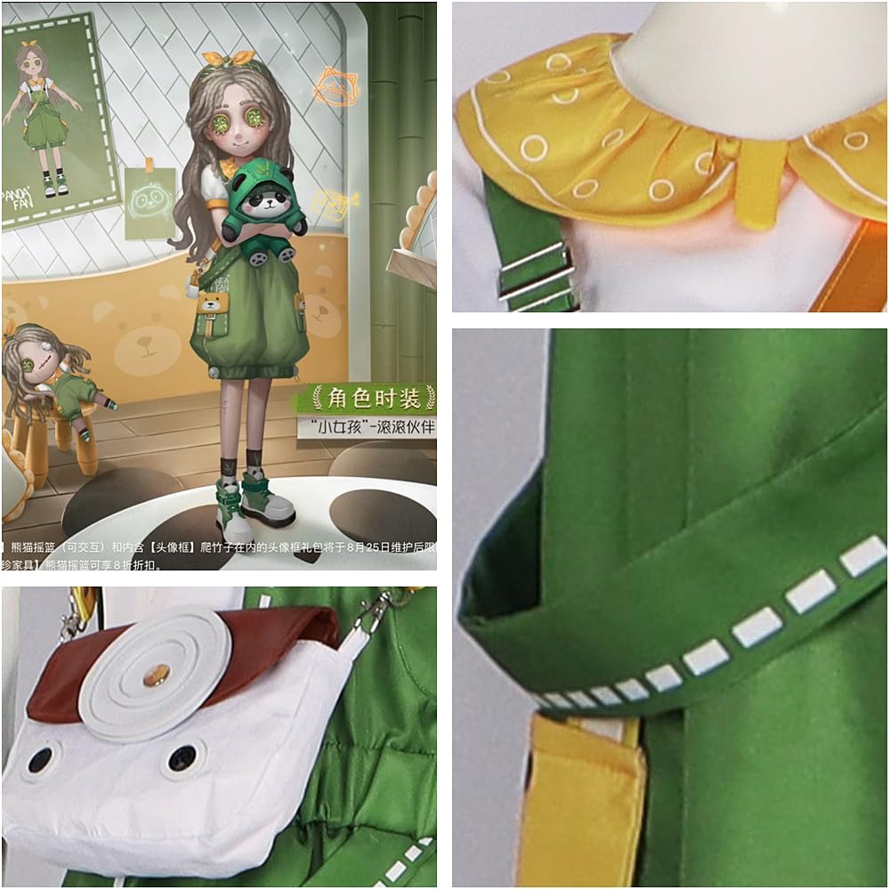 Charous Tożsamość z gry Cosplay MemorY Alice DeRoss kostium pandy, uroczy ogólny zestaw spodni do gry anime do zabawy cosplay