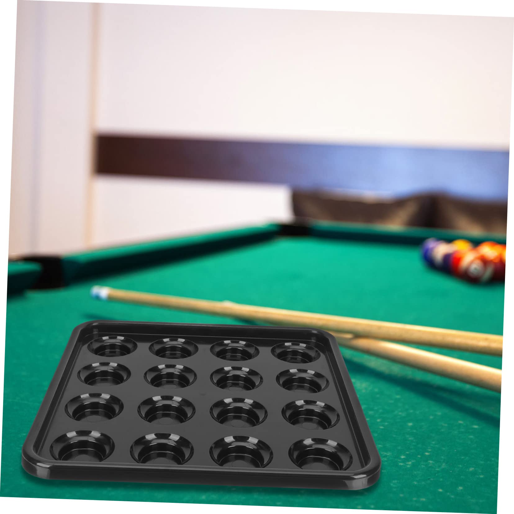MUSISALY Billiard Pool Ball Tray Durable Sturdy Plastic Snooker Ball Holder for Storage