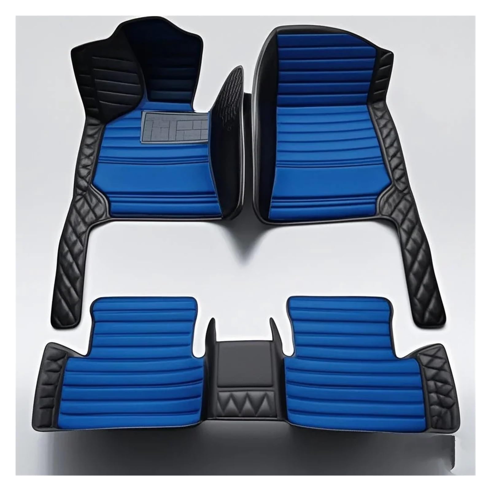 Car Floor Mats For Kia EV6 2020-2024 Custom Car Floor Mat Interior Leather Floor Durable Rugs Protector Car Carpet(Color 9)