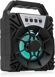 Caixa de Som Bluetooth 10W Rms Real TWS Portátil Led Colorido Mp3 Rádio FM Usb Pen Drive Micro SD P2 Celular Tablet