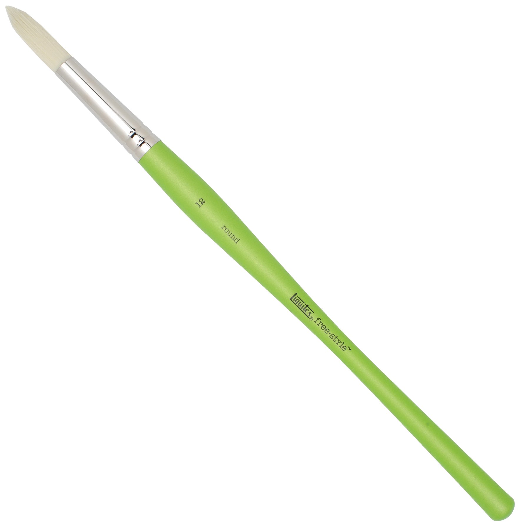 Liquitex 1300112 Free Style Künstler - Pinsel, langlebig und formstabil aus hochwertigen synthetischen Faser für volle Kontrolle beim Farbauftrag -Rundpinsel - Nr. 12