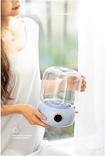 Miniatura 6 de 2L Portable Washing Machine Small Washer Deeply Laundry Socks Underwear Baby Clothes Washer Travel Washing Machine