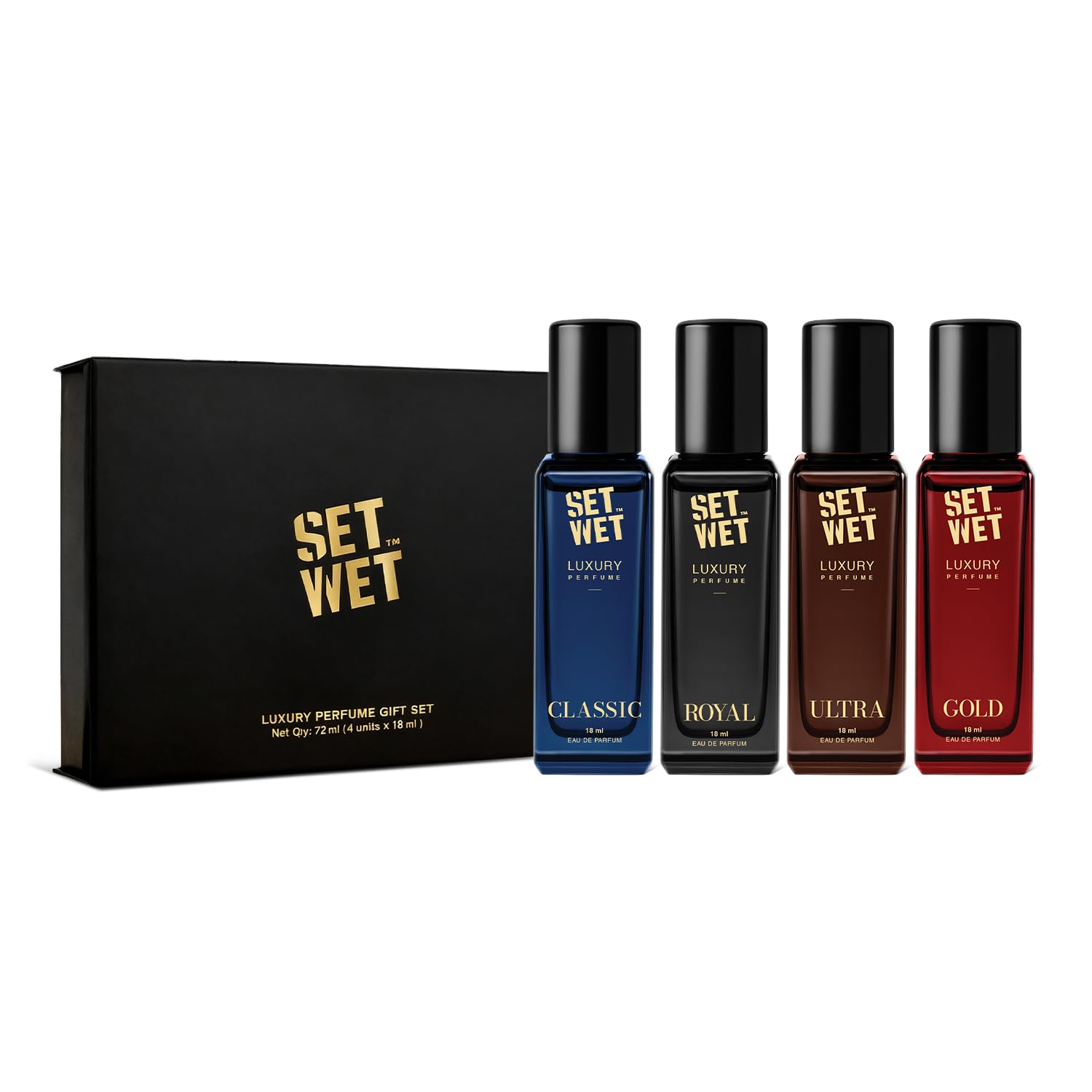 Apply 3% off coupon | Set Wet Luxury Perfume Gift Set 4x18ml
