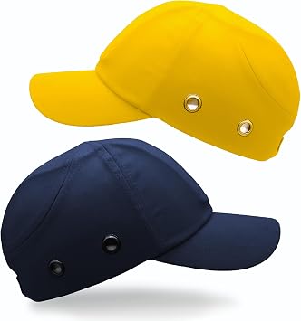 Yellow Baseball Safety Bump Cap Helmet Hard Hat Head Protection Cap for Men & Women