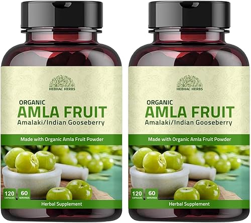 Miniatura 8 de Cápsulas Amla (Phyllanthus Emblica) - Amalaki amla 120 cápsulas  Superalimento antioxidante natural  Suplemento herbario hecho con polvo de fruta