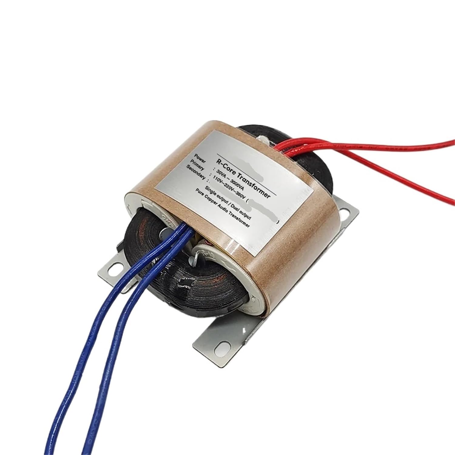 20W R-Core Power Transformer Dual Output 12V-0-12V 15V 18V 24V 110V Pure Copper Wire Audio Amplifier Input 220V 1Pcs(Input 110V_18V-0-18V)
