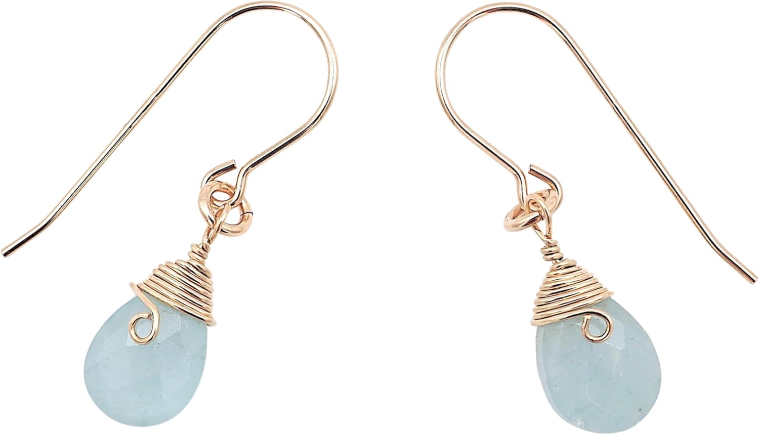 Women’s Birthstone Gemstone Drop Earrings – Gold Filled Dangle Earrings