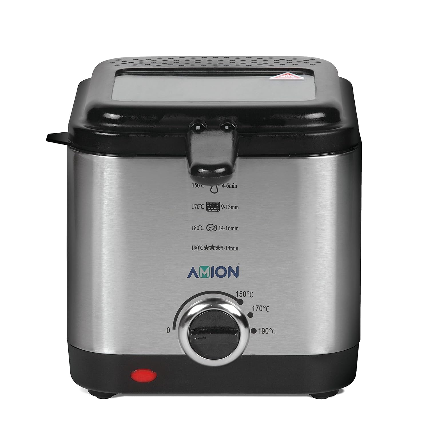 AMION Crispy 150 Electric Deep Fryer 1.5L Cool Touch Sides Easy to Clean Nonstick Basket AMION Crispy 150 Electric Deep Fryer 1.5L Cool Touch Sides Easy to Clean Nonstick Basket