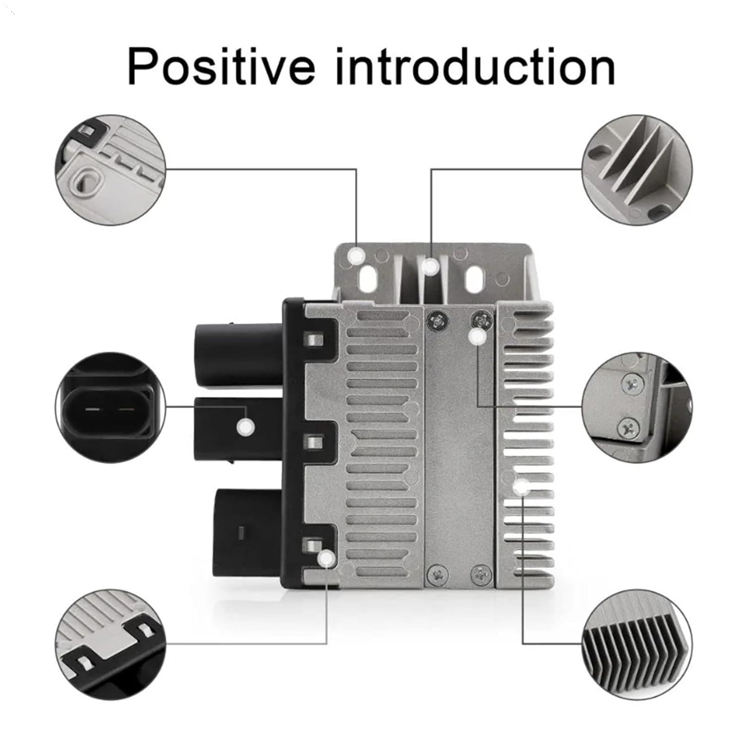 7H0919506D 898096000 7H0 919 506 D Car Radiator Fan Control Unit Relay Compatible for VW Transporter T5 2003-2010