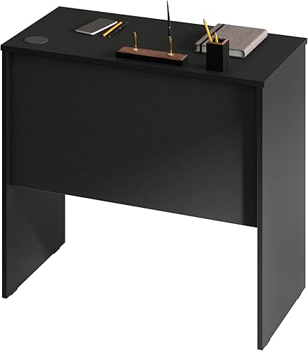 Miniatura 22 de Mesa de escritura para computadora de escritorio de oficina en casa de 31.5 pulgadas, fabricada en Estados Unidos, color blanco, 31 pulgadas