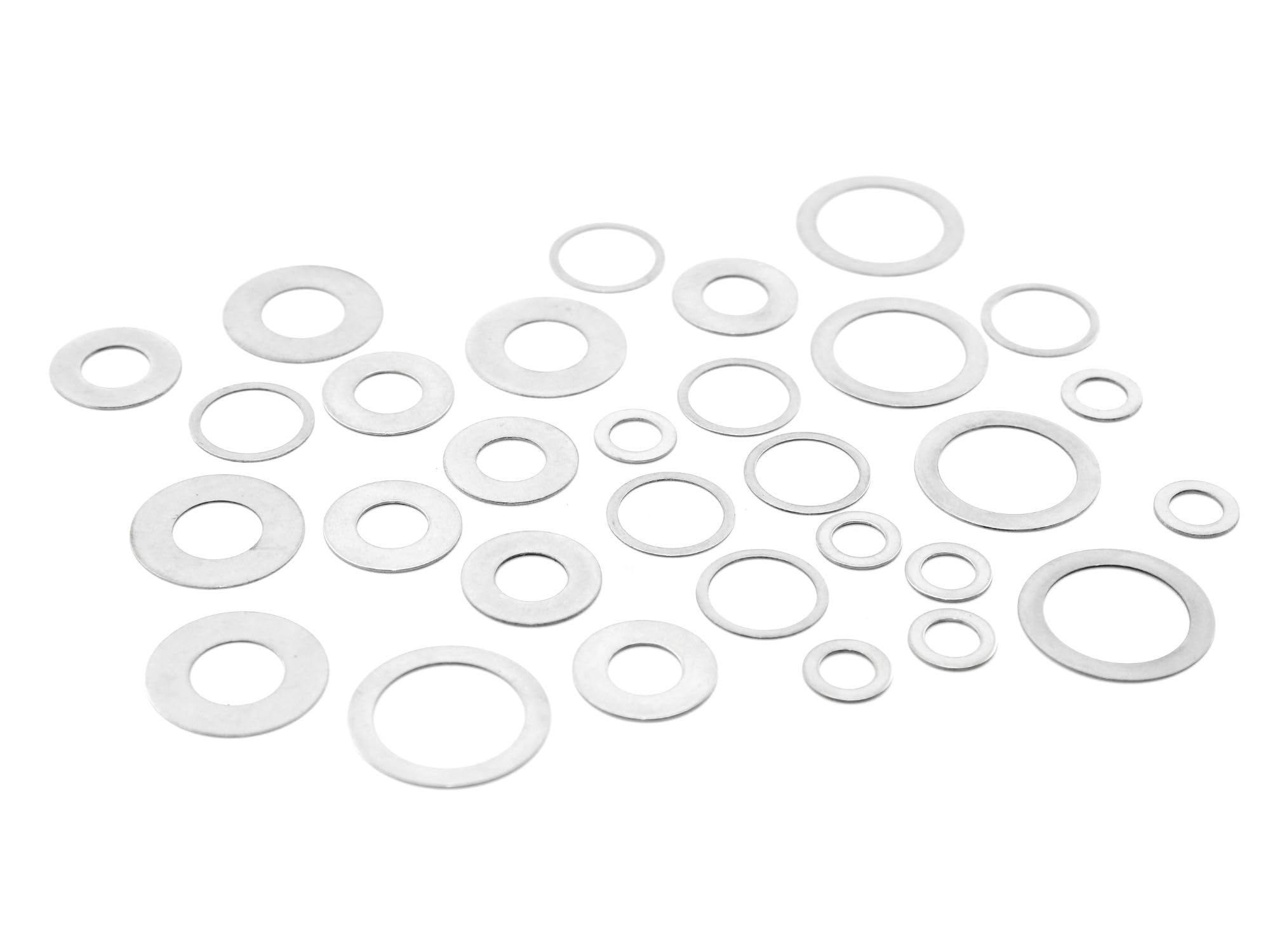 Passscheiben 20x28x1 mm DIN988 50 Stück Edelstahl A2 rostfrei - rcbay
