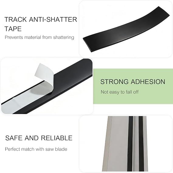 Splinter Guard Strip Compatible with MAK 194419-4, Replacement Splinter Guard for Track Saw Guide Rails, Durable Strip for Saw Track Use, Clean Cutting Support for Woodworking Projects (236in)