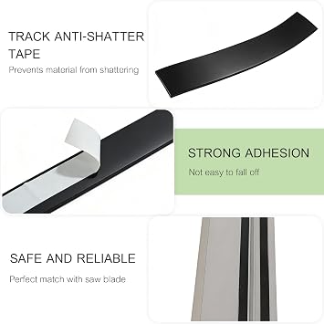 Splinter Guard Strip Compatible with MAK 194419-4, Replacement Splinter Guard for Track Saw Guide Rails, Durable Strip for Saw Track Use, Clean Cutting Support for Woodworking Projects (236in)
