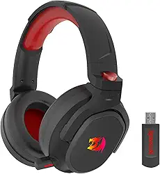Headset Gamer Redragon Nomen Pro Preto RGB Fixo 7.1 Surround Virtual USB Tipo-C Microfone Retrátil H838-PRO